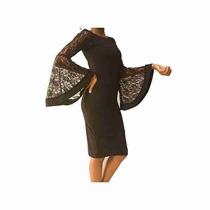 Virtue Clothier Ronke Lace Sleeve Dress